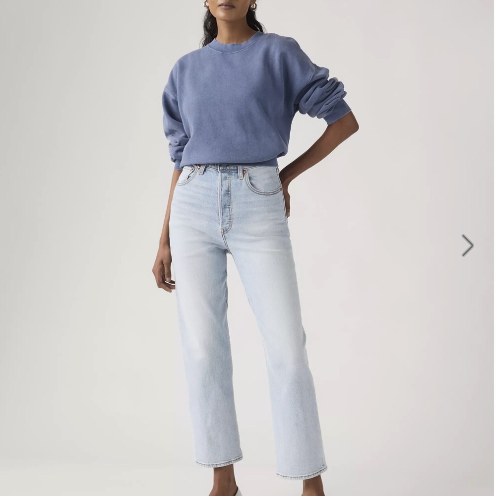Levis Ribcage straight leg jeans, NWT